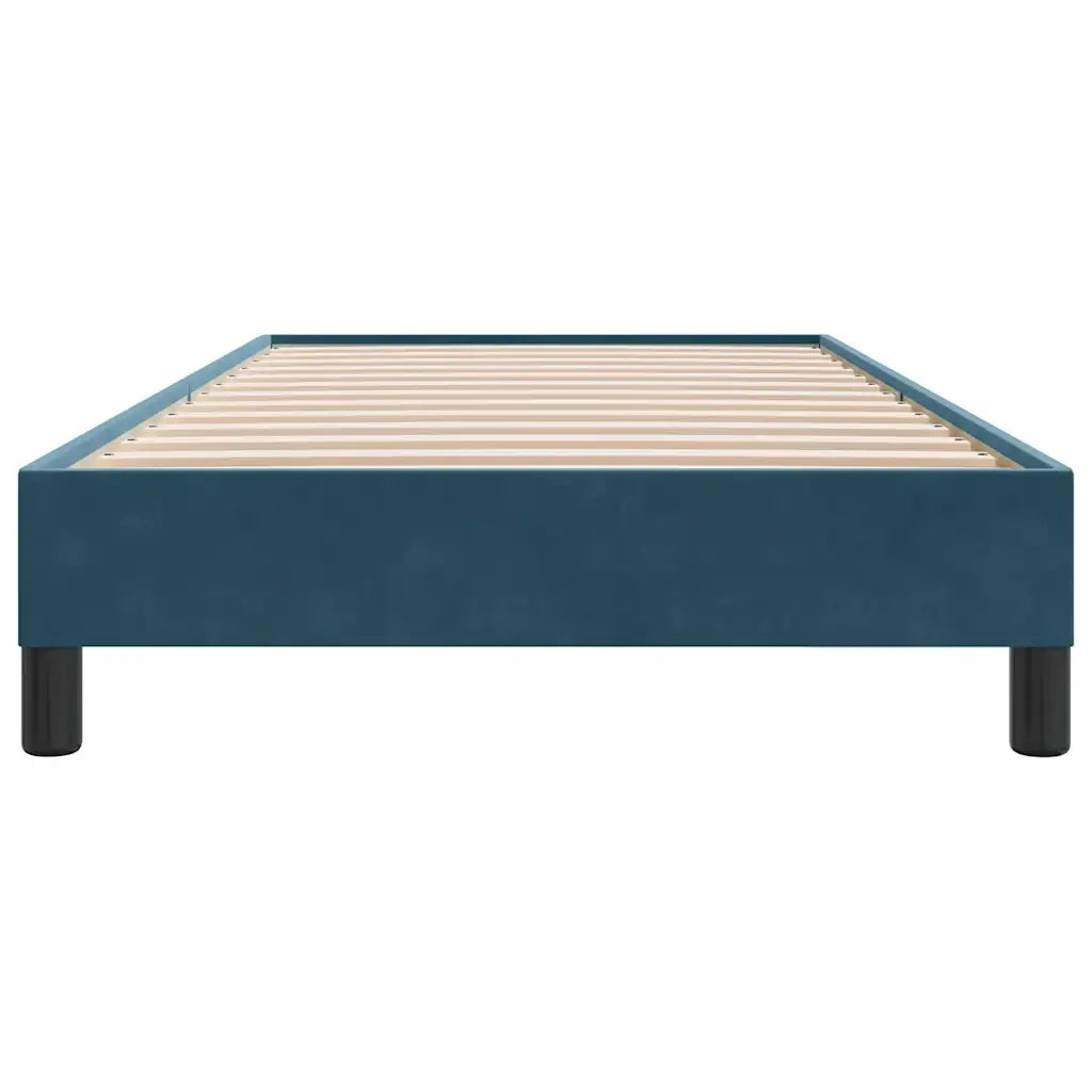 Giroletto a Molle senza Materasso Blu Scuro 80x210 cm Velluto 3315805