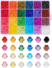 Set di Facette per Collane con 7896 pezzi in 24 colori per creare gioielli - Facette DIY per collane e bracciali