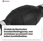 Pompa di trasferimento carburante in gomma - Pompa a mano per primario - Trasferimento carburante - Tubo di scarico vuoto - Boccaporto marino - 8 mm, 15 cm, duraturo - Pompa a mano