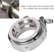 V-banda Klemset in Acciaio Inossidabile - Serratura Durevole per Sfiato - Flangia per Colletto di Scarico - Progetto Universale - 2,25 Pollici (57 mm) - Inclusa Pinza - Serratura di Scarico