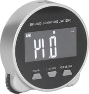 Misuratore elettronico a nastro 200m con curva circolare in ABS - Argento Nero Multifunzione.
