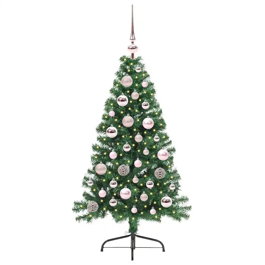 Albero di Natale artificiale con luci integrate Verde 120 cm