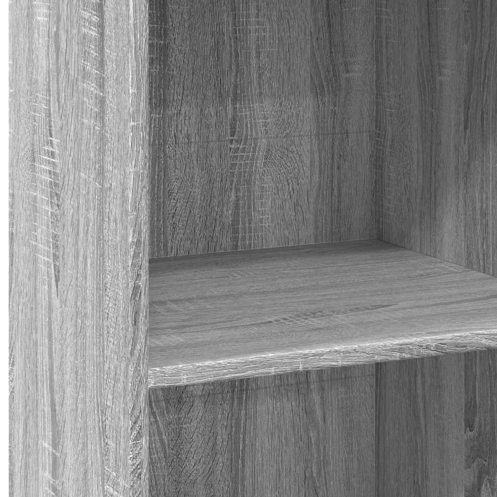 Buffet credenza cassettiera armadio mobile contenitore organizer cucina soggiorno salotto rovere Sonoma alto 45 x 41 x 124 cm legno ingegnerizzato grigio 02_0035365