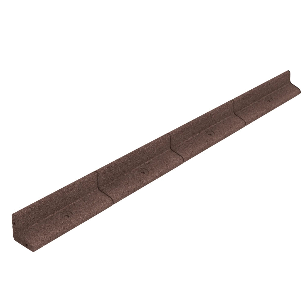 Bordura Flessibile da Giardino 8 x 1,2 m Marrone con Martello in Gomma