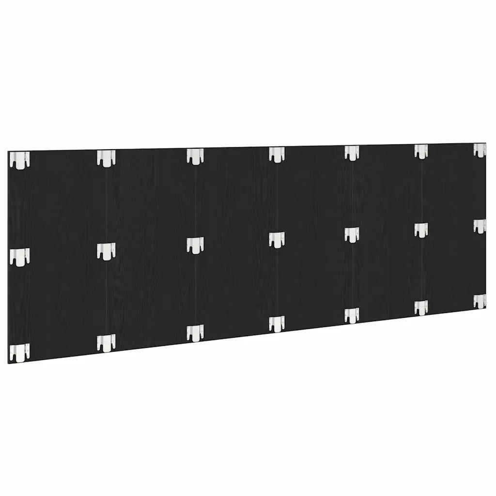 Testiera del letto Rovere Nero Legno ingegnerizzato 862085