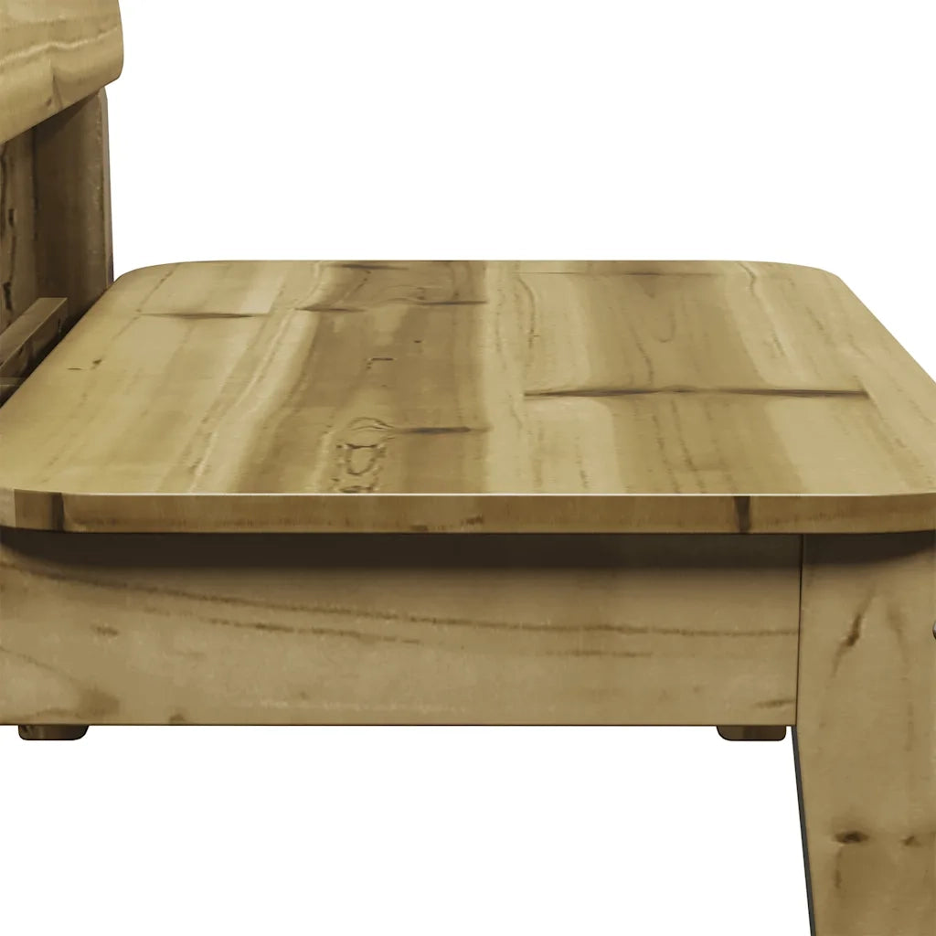 vidaXL Sedie da Giardino 2 pz 60x52,5x72cm in Legno di Pino Impregnato
