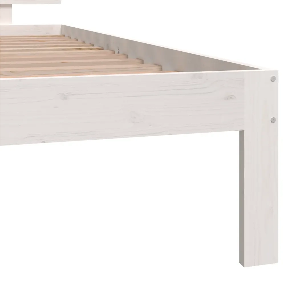 Giroletto Bianco in Legno Massello di Pino 100x200 cm 810486
