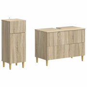 Set di Armadi da Bagno da 2 Pezzi ARNHEM Rovere Sonoma 3417686