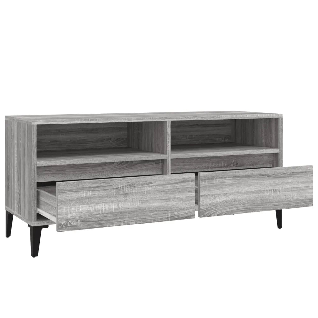 Mobile Porta TV-Mobile per TV-Credenza TV Grigio Sonoma 100x34,5x44,5cm Legno Multistrato 106043