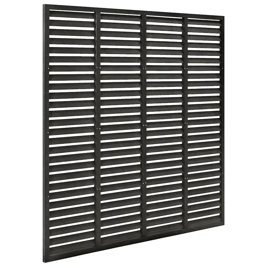 Recinzione a Persiana in WPC 180x180 cm Nera cod mxl 6595