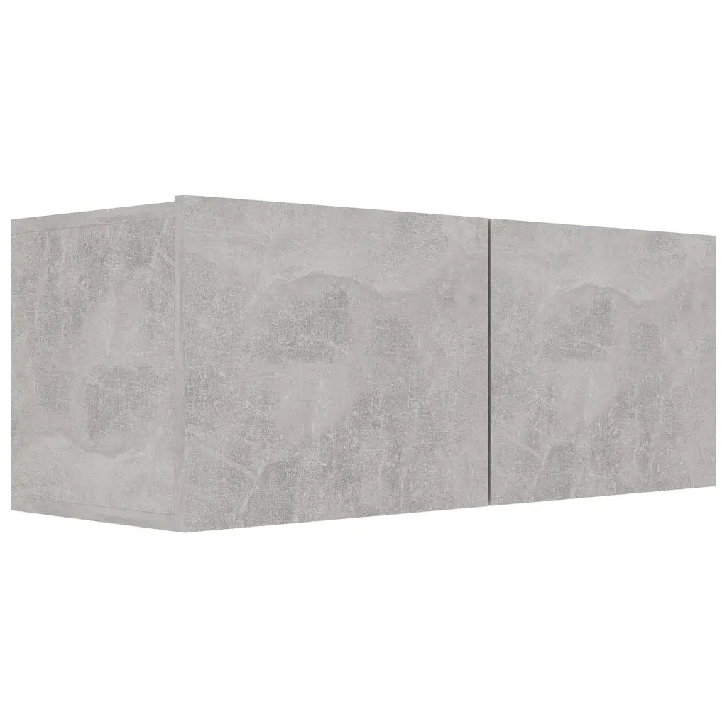 Set di Mobili Porta TV 4 pz Grigio Cemento in Legno Multistrato 3079152
