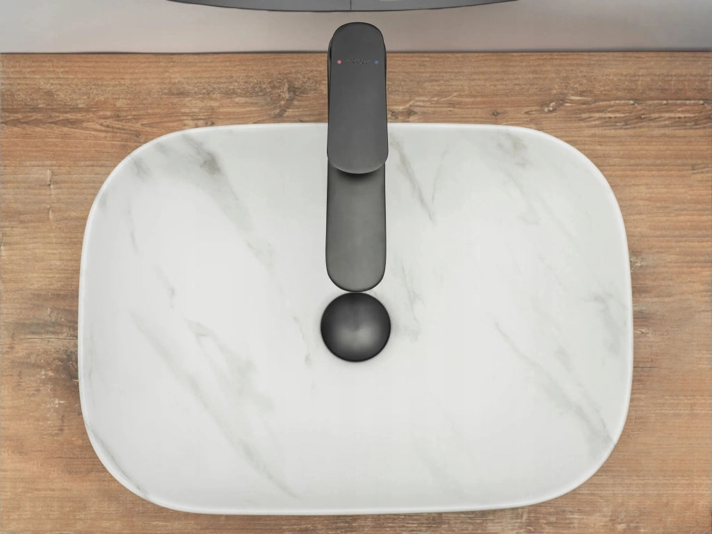 Lavabo Da Appoggio Rea Belinda Marble Mat