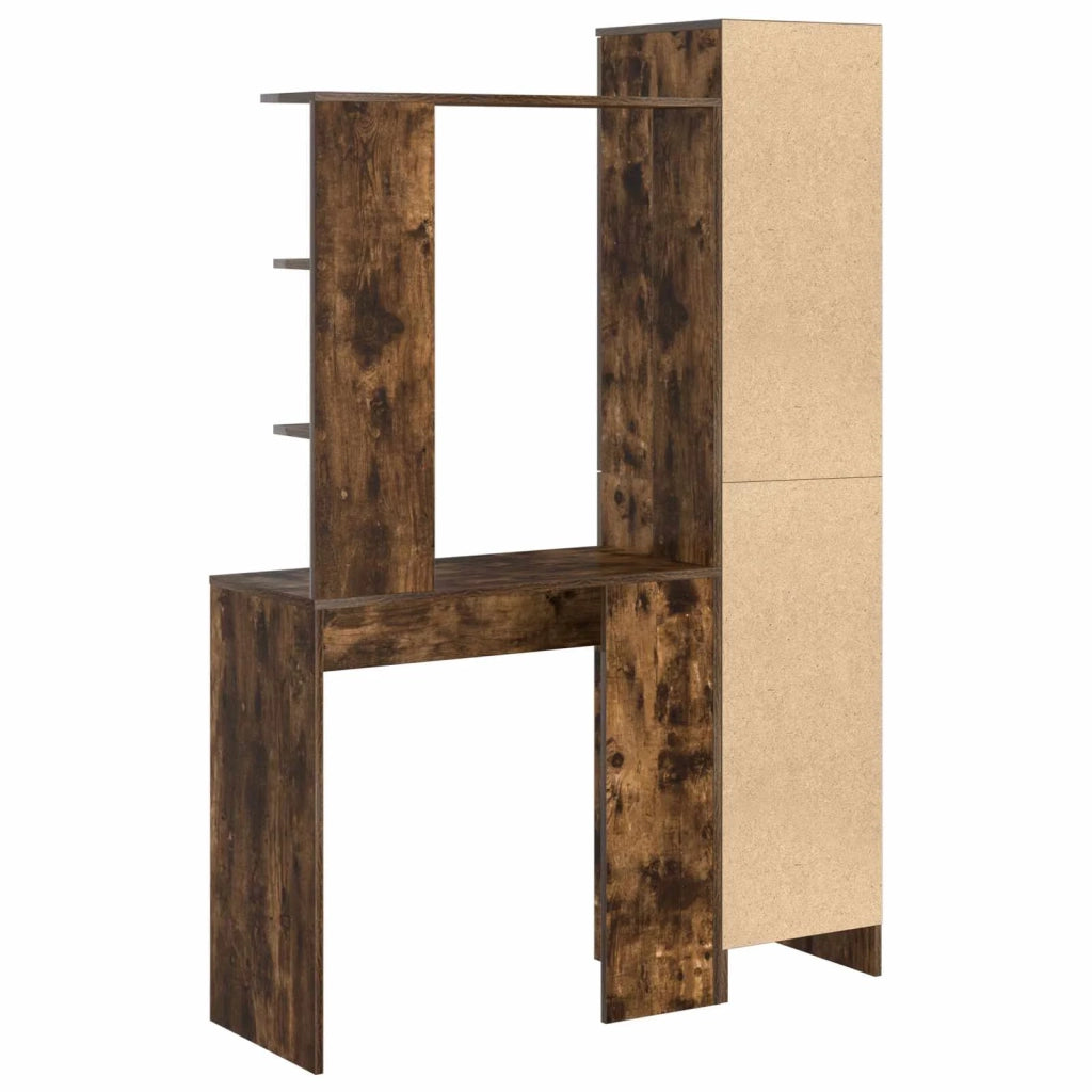 Scrivania | Tavolo da Ufficio 2 pz Rovere fum¨¦