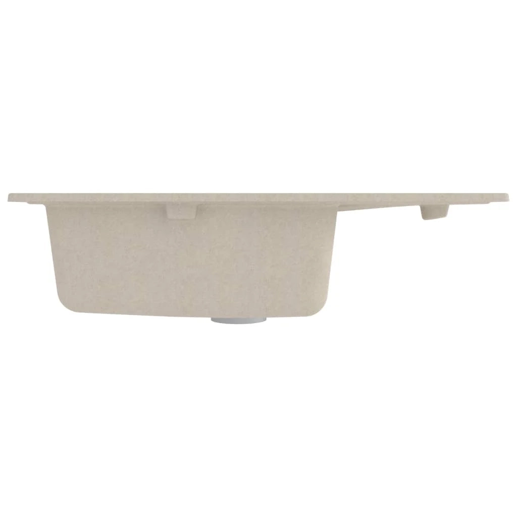 Lavello da cucina con foro troppo pieno 58 x 44 cm granito beige 02_0004358