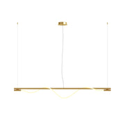 Maytoni Lampadario Sospensione Moderna Tau 1 luce LED integrato oro alluminio