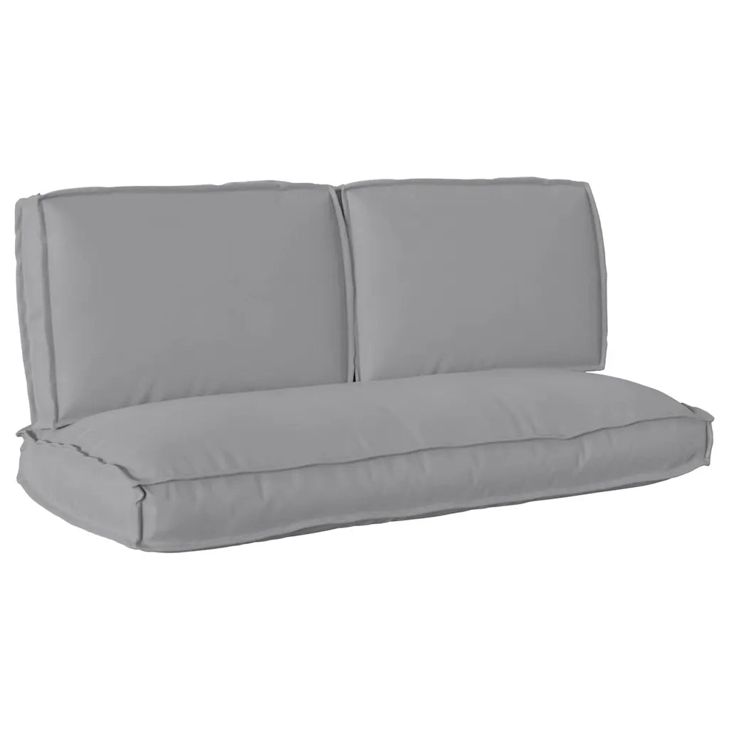 vidaXL Set di Cuscini per Pallet 3 pcs Grigio 120 x 50 x 12 cm