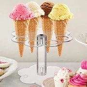 Display per Gelato con 8 aperture per matrimoni e feste di compleanno. Materiale in acrilato trasparente. Ideale per bar e pasticcerie.