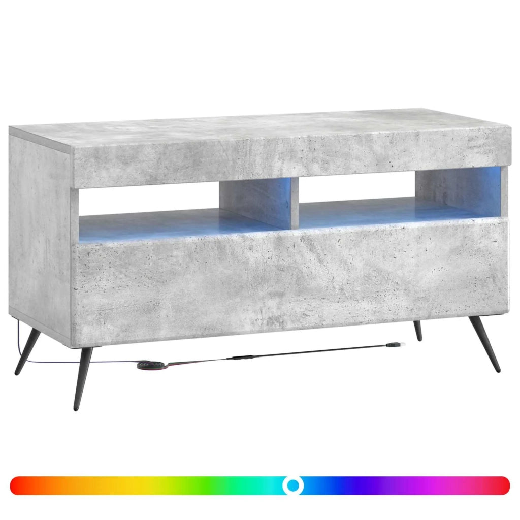 Mobile TV LED Grigio Cemento Legno ingegnerizzato 897658