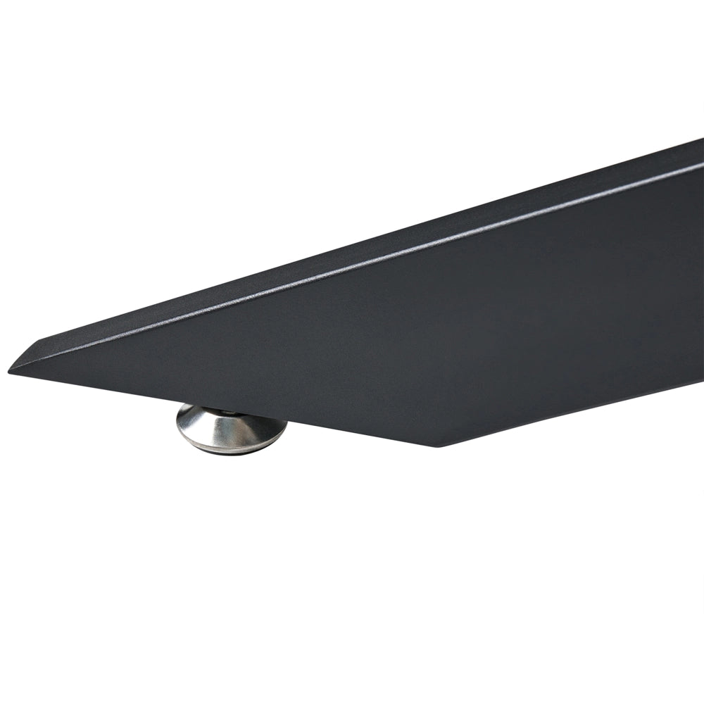 Tavolo da pranzo marrone chiaro con piano in MDF impiallacciato carta 160/200 x 90 cm Gambe in ferro Allungabile Rettangolare