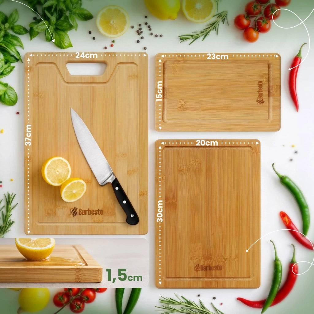 Set 4 taglieri Bamio