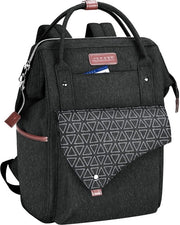 Borsa da Spalla per Donna per Scuola Borsa da Laptop 15,6 Pollici Borsa da Scuola Borsa da Giorno impermeabile per Università/ Viaggi/Lavoro Uomo/Donna, Nero