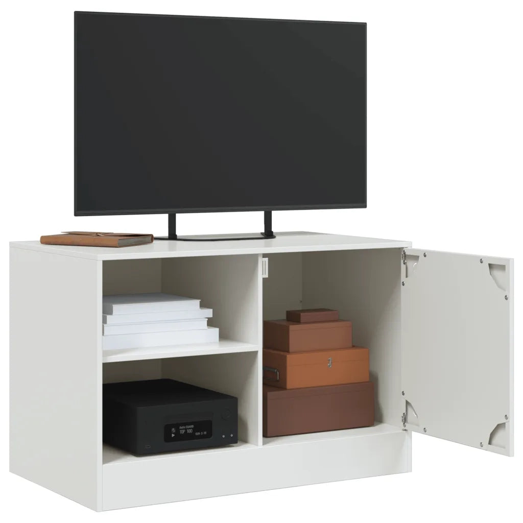 Mobili TV 2 pz Bianchi 67x39x44 cm in Acciaio 841702