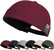 Cappello di Comfort - Cappello adattabile - Cappello di cotone - Cappello senza bordo - Cappello retro - Maniche rotolate