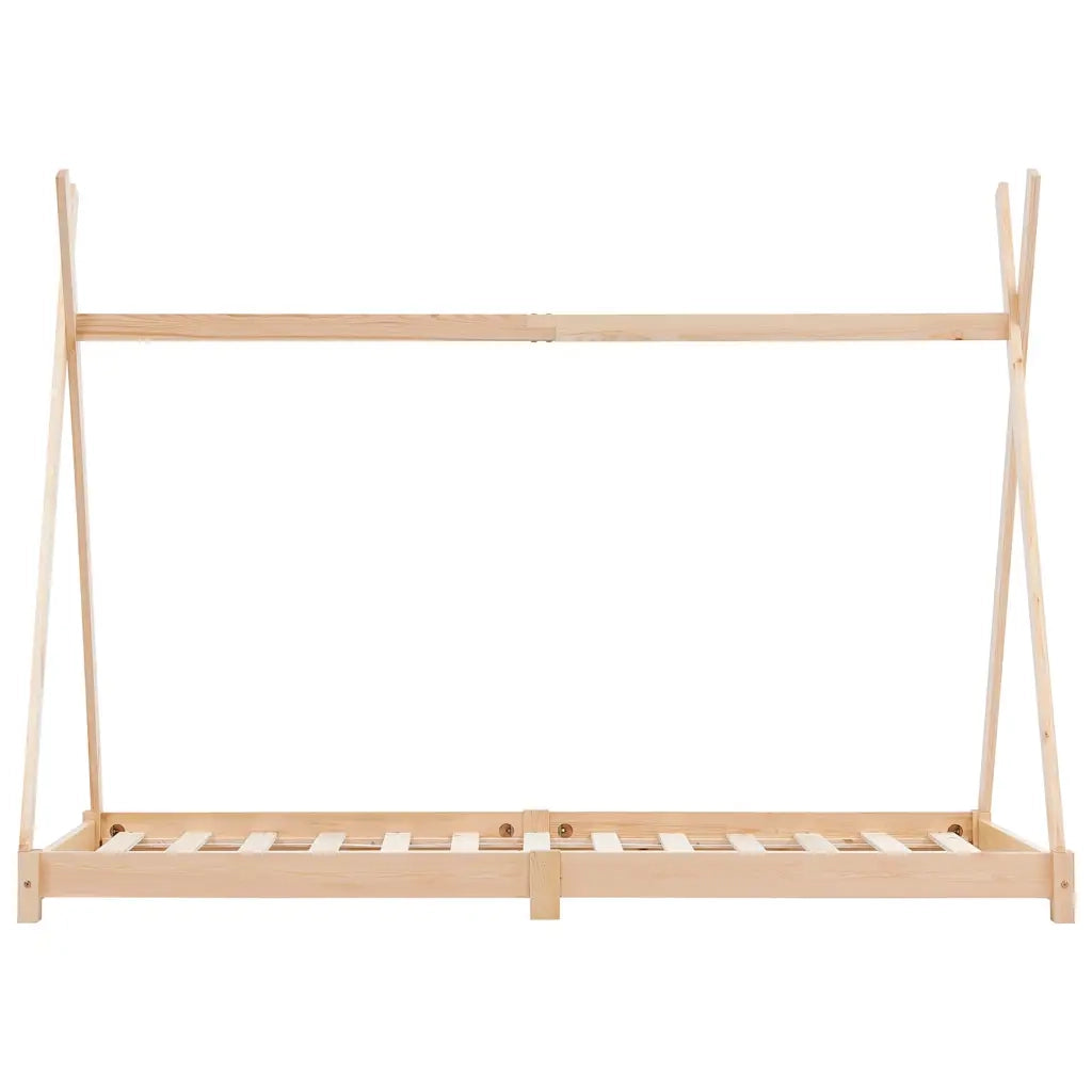 Giroletto per Bambini in Legno Massello di Pino 90x200 cm 283357