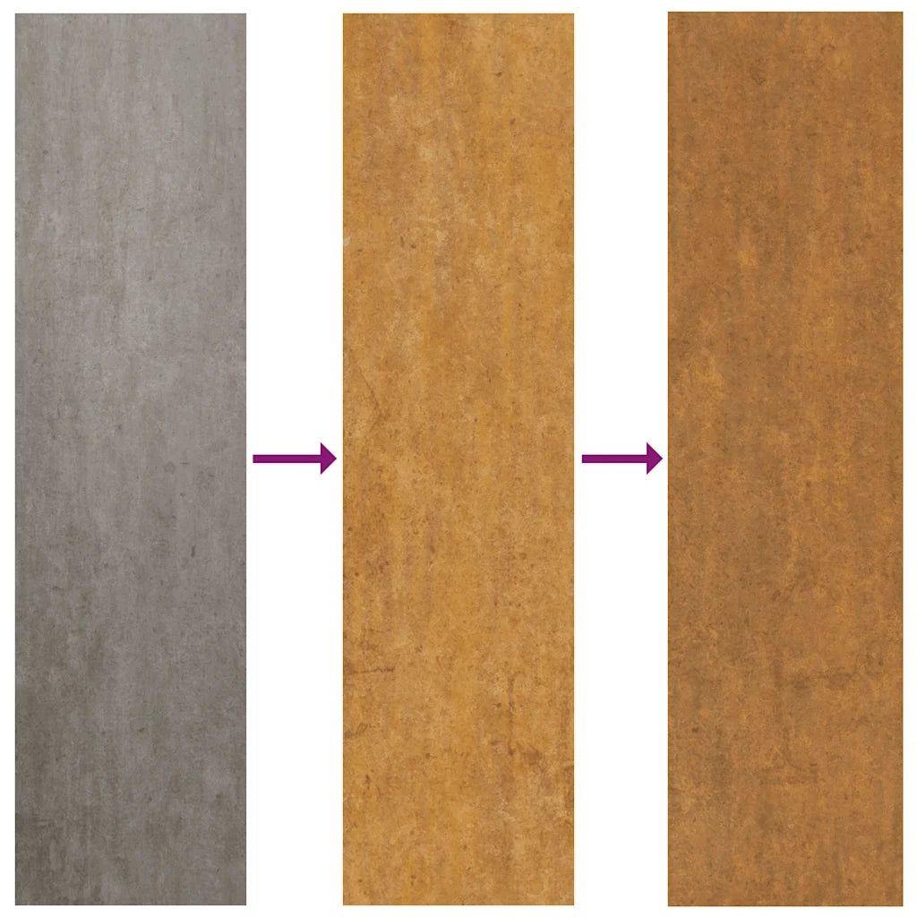 Fioriera Rialzata da Giardino-Vaso da Esterno-Fioriera Elevata 291x100x36 cm in Acciaio Corten
