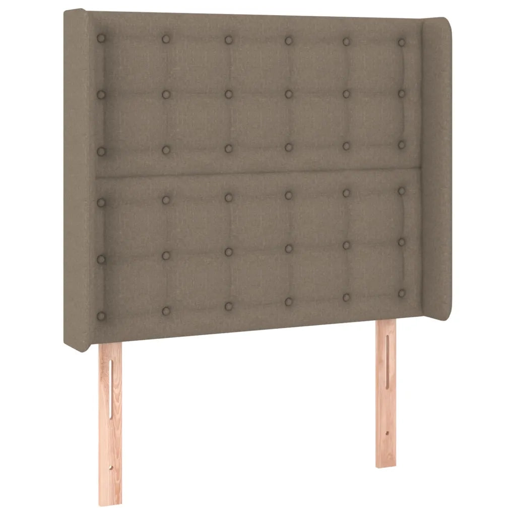 Testiera ad Orecchio Tortora 103x16x118/128 cm in Tessuto 3120008