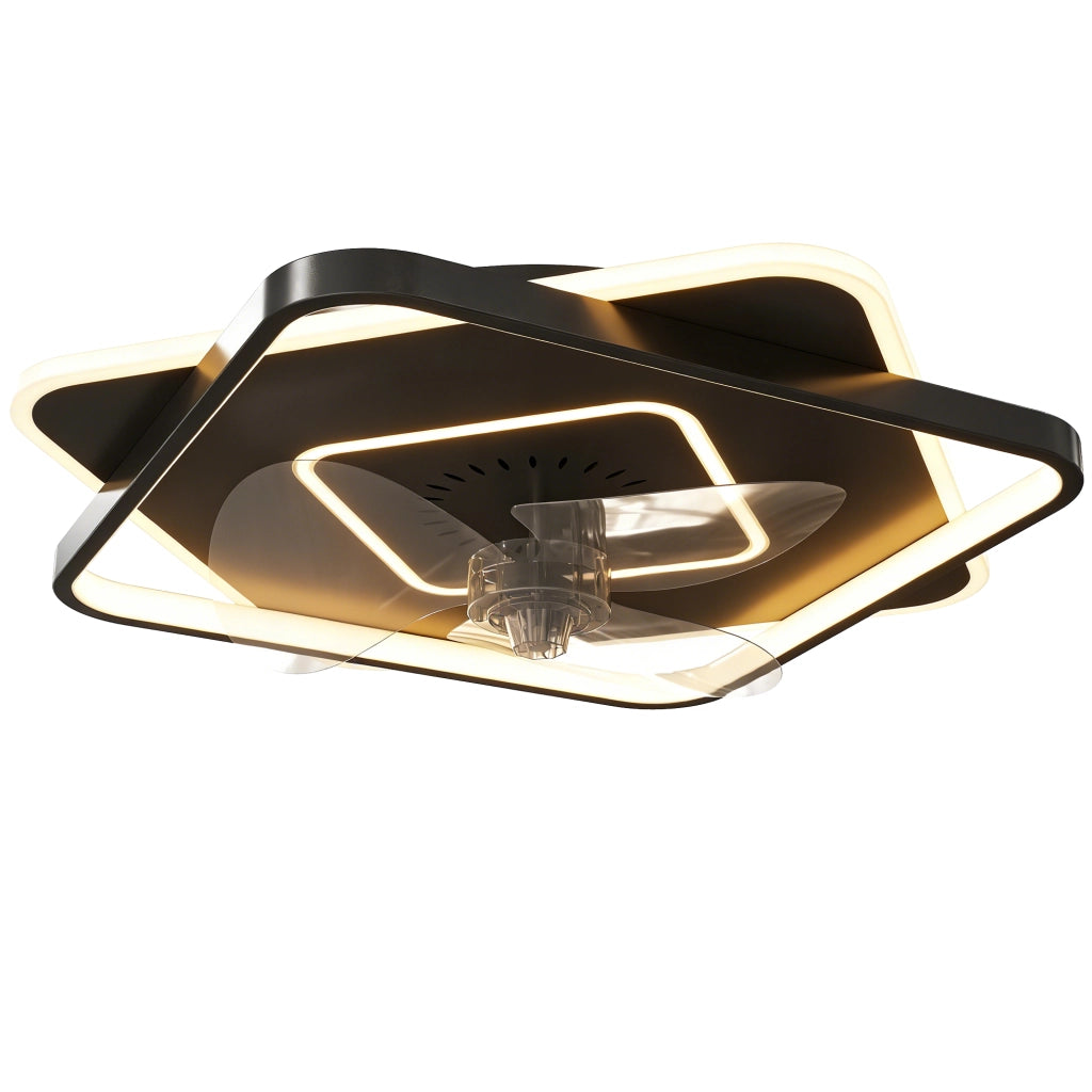 Ventilatore a Soffitto con Luce e Telecomando ¨C zephmum ¨C 6 Velocit¨¤, 3 Temperature Colore