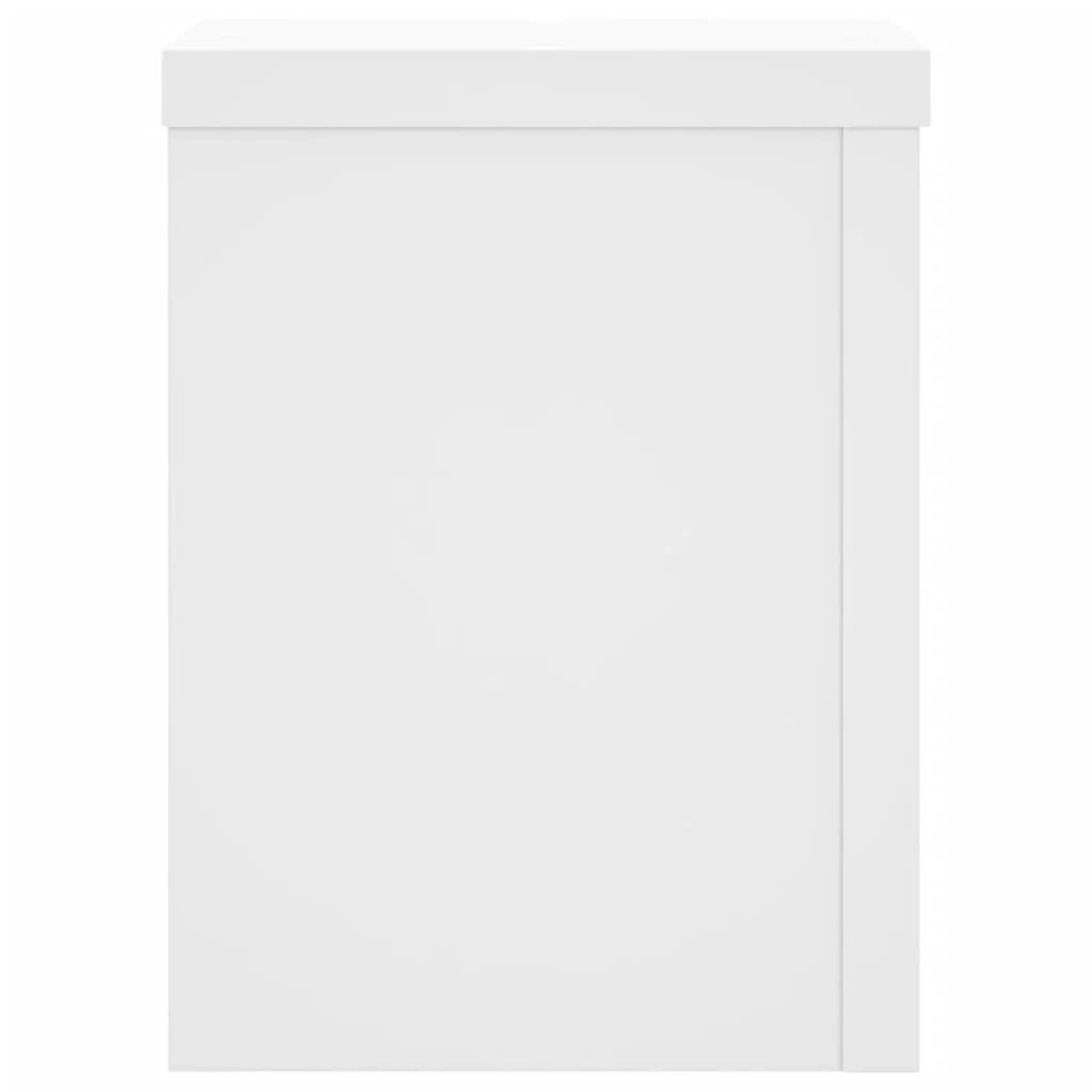 Portavasi mobili per fiori set da 2 15 x 15 x 20 cm legno ingegnerizzato bianco 02_0045263