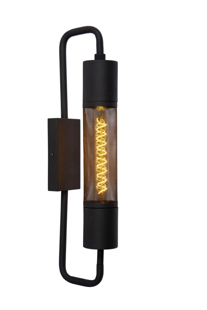 Applique da parete moderna CALIXT nera 1xE27 25W Lucide