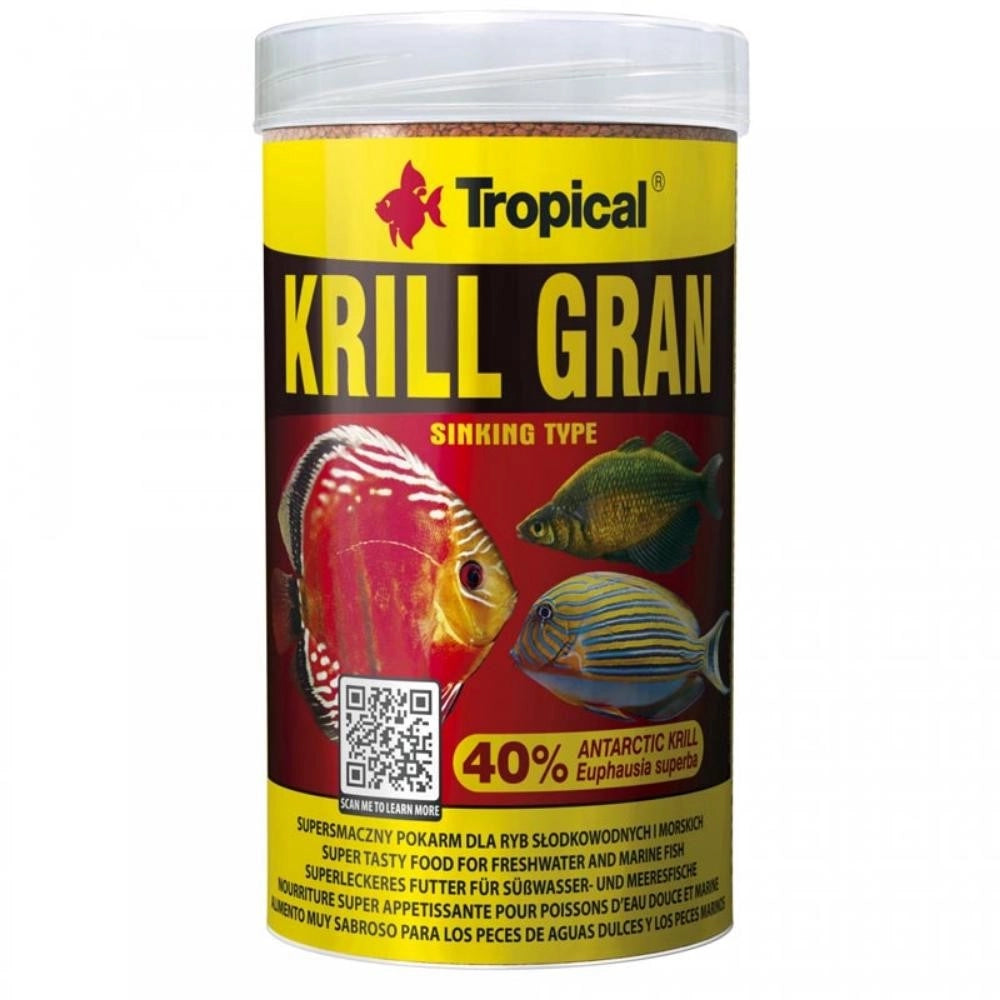 Tropical Krill Gran - mangime in granuli per pesci super-gustoso, per intensificare la colorazione, con krill Formato: 250 ml