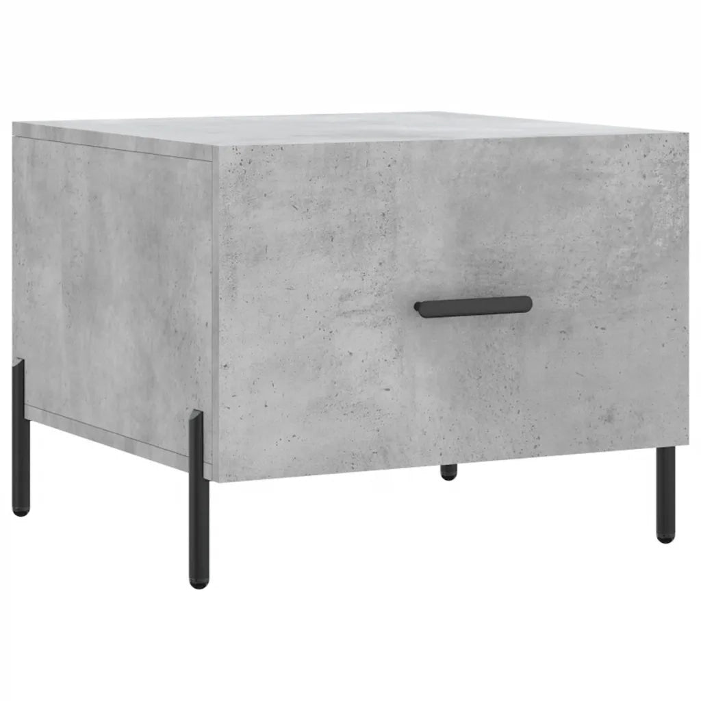 2 pz Tavolini salotto | Tavolino da caff¨¨ | Tavolino da Soggiorno Grigio Cemento 50x50x40 Legno Multistrato