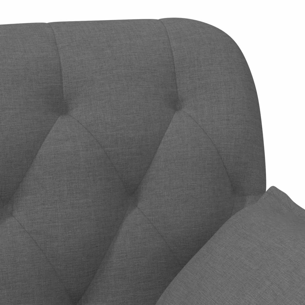 Loveseat con bottoni imbottiti Grigio Scuro 111 x 68 x 80 cm 42041797
