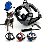 Harnas Anti-Ontsnapping Riflettente - Adattabile - Adatto a Gatti e Cani - Taglia S