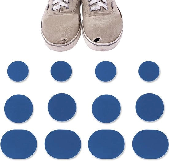Pannelli di riparazione per scarpe 12 pezzi - Autoadesivi - Stickers per scarpe - Protezione dal gelo - Resistenti allo sfregamento - Materiale duraturo - Pannelli di riparazione per scarpe
