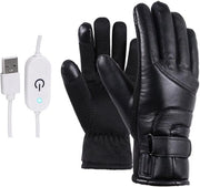 Manopole Elettriche Riscaldate - Caricabatteria USB, Impermeabili e Respiranti con Adattamento Regolabile per Sci, Ciclismo, Escursioni a Piedi e Attività All'Aperto – Ideali per Condizioni Meteorologiche Freddoline