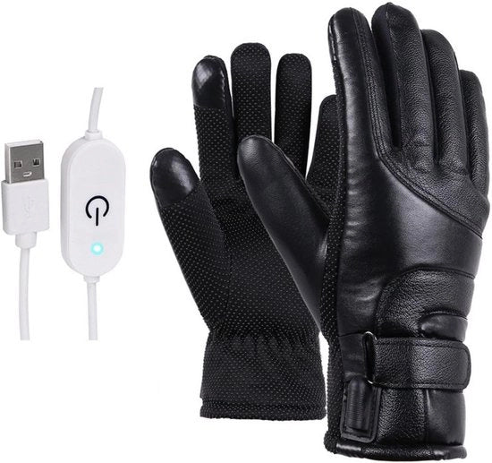Manopole Elettriche Riscaldate - Caricabatteria USB, Impermeabili e Respiranti con Adattamento Regolabile per Sci, Ciclismo, Escursioni a Piedi e Attività All'Aperto – Ideali per Condizioni Meteorologiche Freddoline