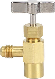 Tappo per contenitore R134A autochiuso con adattatore di serbatoio CME - Apripistoni per contenitore di refrigerante per climatizzazione.