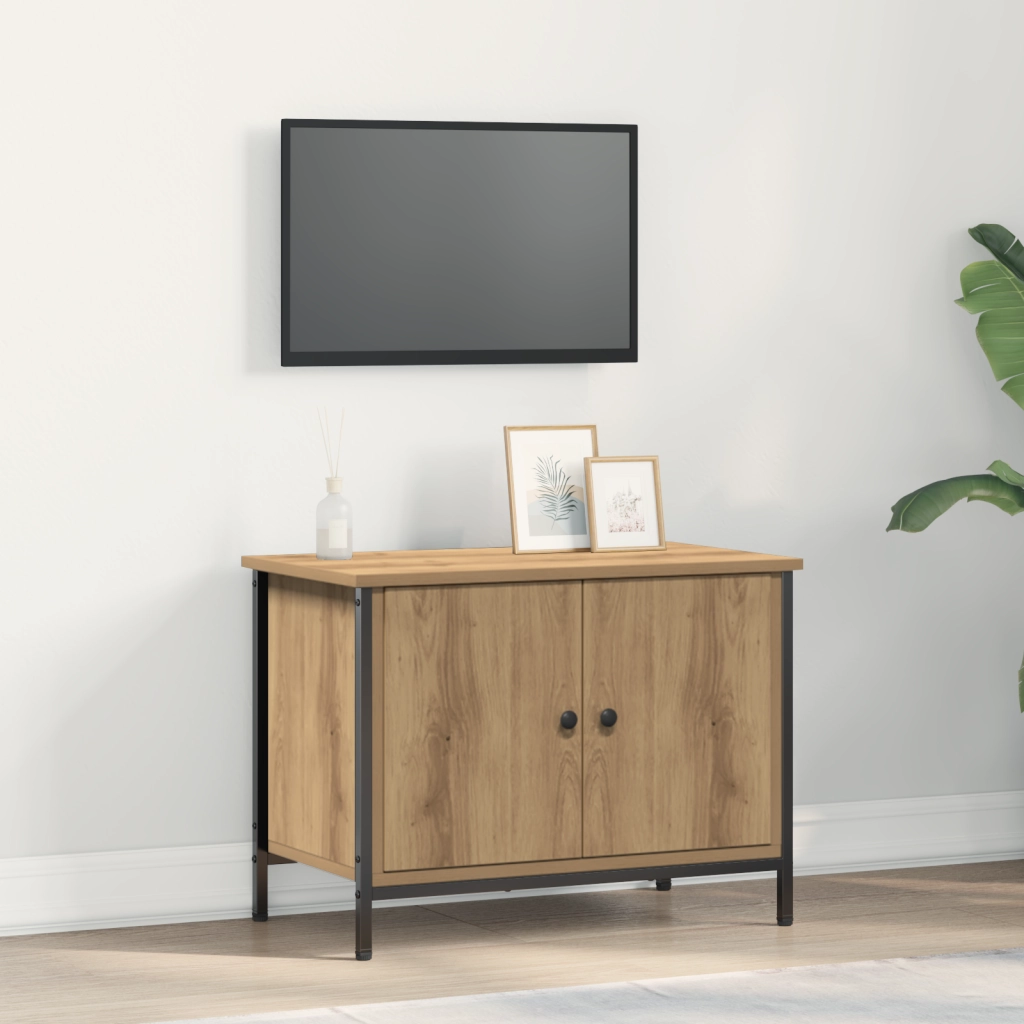 Supporto TV Rovere artigianale Truciolare 60 x 35 x 45 cm