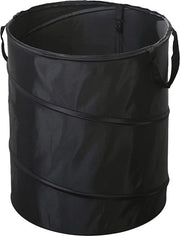 Cestino per rifiuti da campeggio pieghevole - tessuto Oxford - trasportabile - nero - per balcone.
