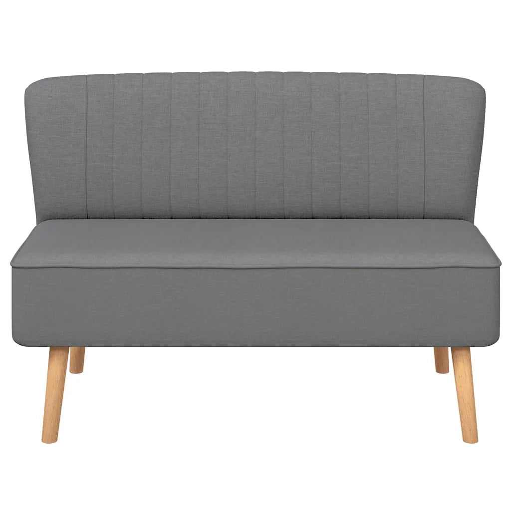 Divano in Tessuto 117x55,5x77 cm Grigio Chiaro 244070