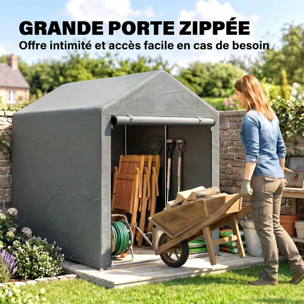 Capanno da Giardino ¨C zephmum ¨C Grigio Chiaro 120x179x165cm