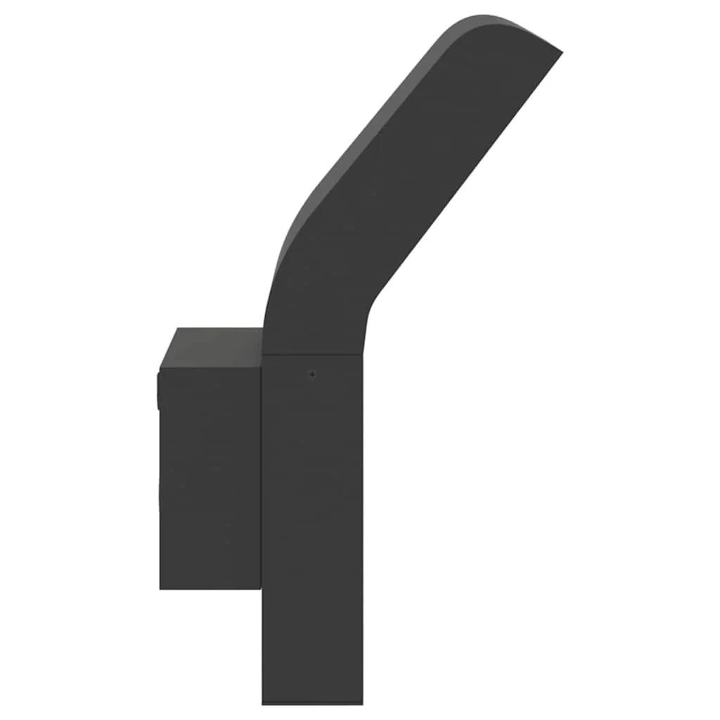 Set di 2 applique LED da esterno 10 x 15 x 22 cm design elegante alluminio nero 02_0056584