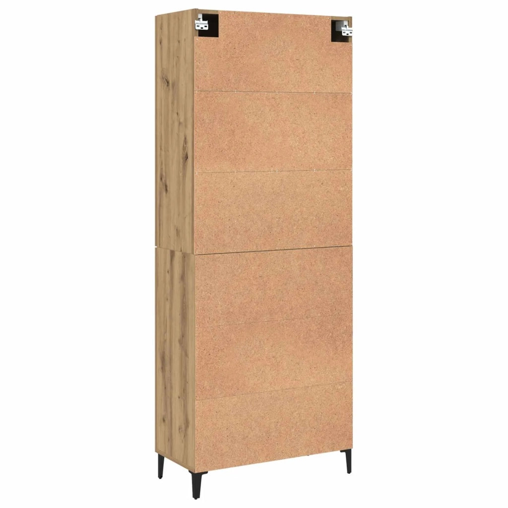 Credenza 2 pcs Rovere artigianale Legno multistrato 3394570