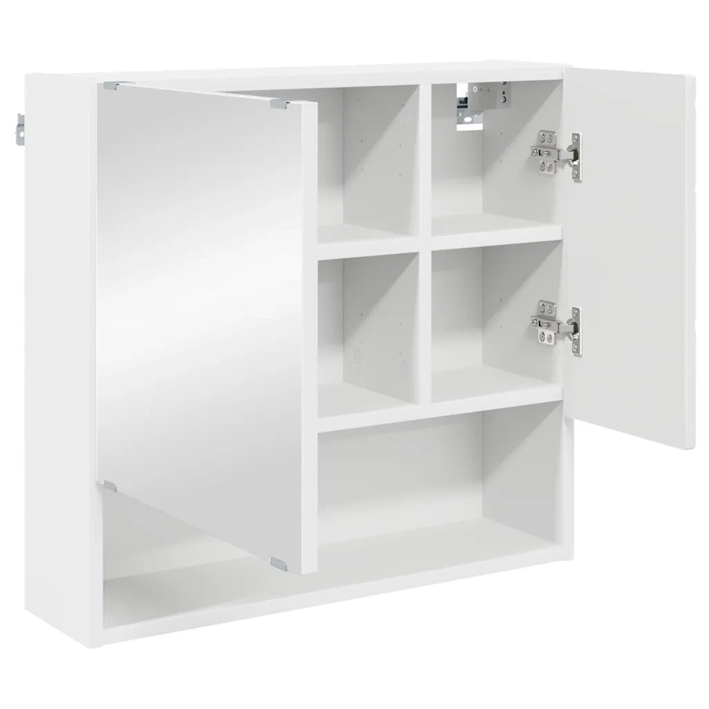 Set di mobili per il bagno con cassetto con porta 3 pcs Bianco