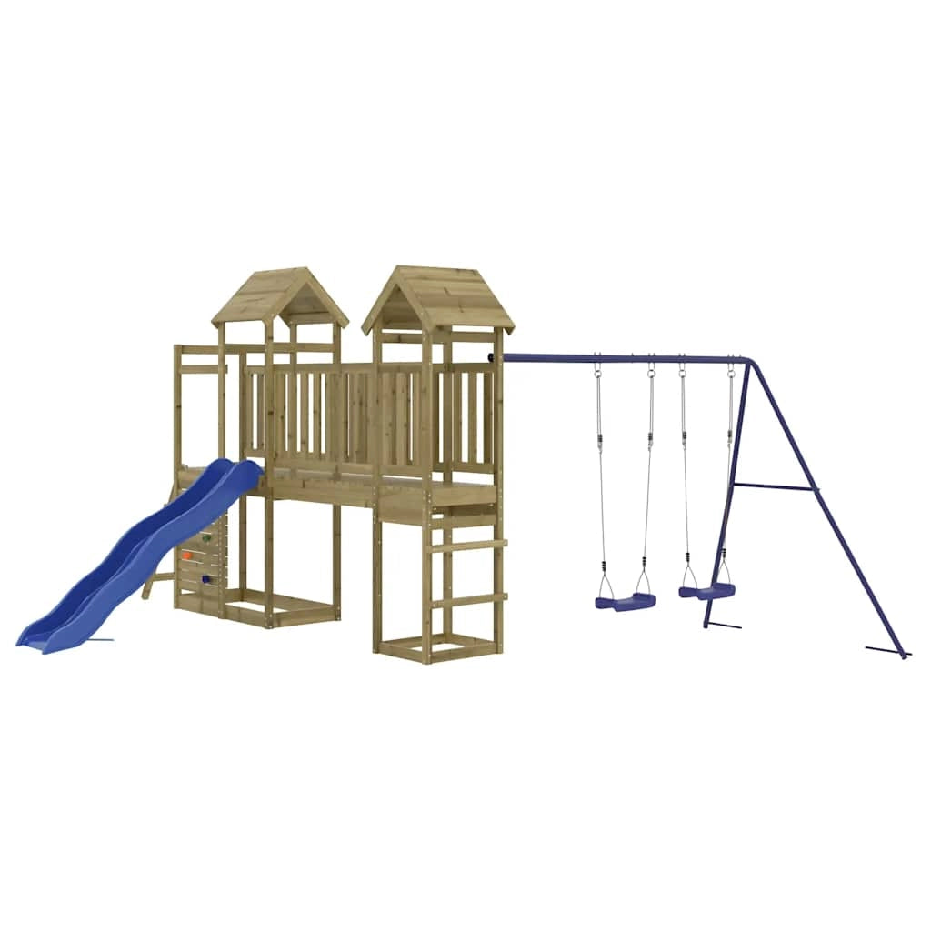 Set da Gioco da Esterno in Legno di Pino Impregnatocod mxl 102634