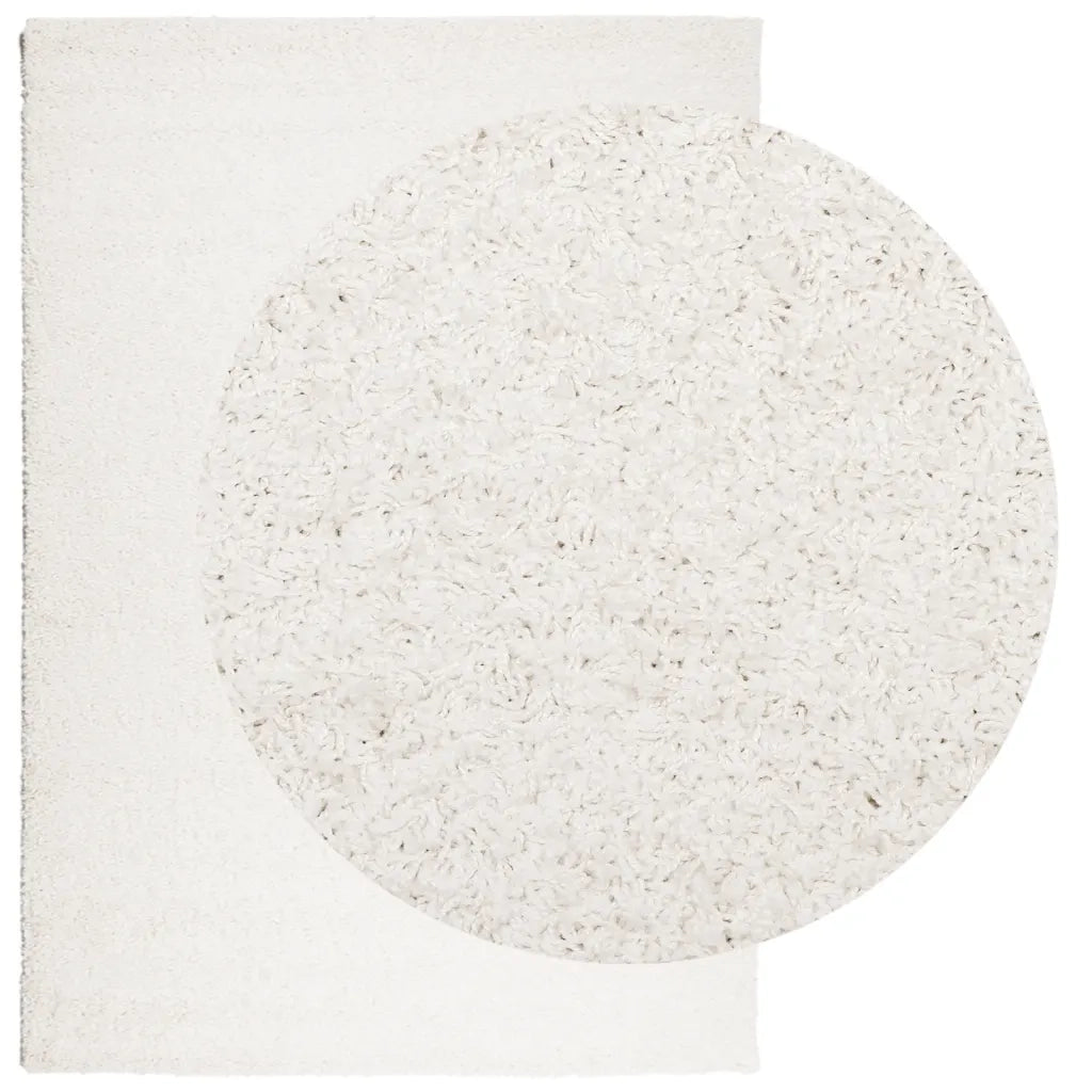 Tappeto Shaggy a Pelo Lungo Moderno Crema 160x230 cmcod mxl 93125
